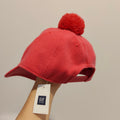 GAP red pom-pom hat Size 4-8Yrs Girls
