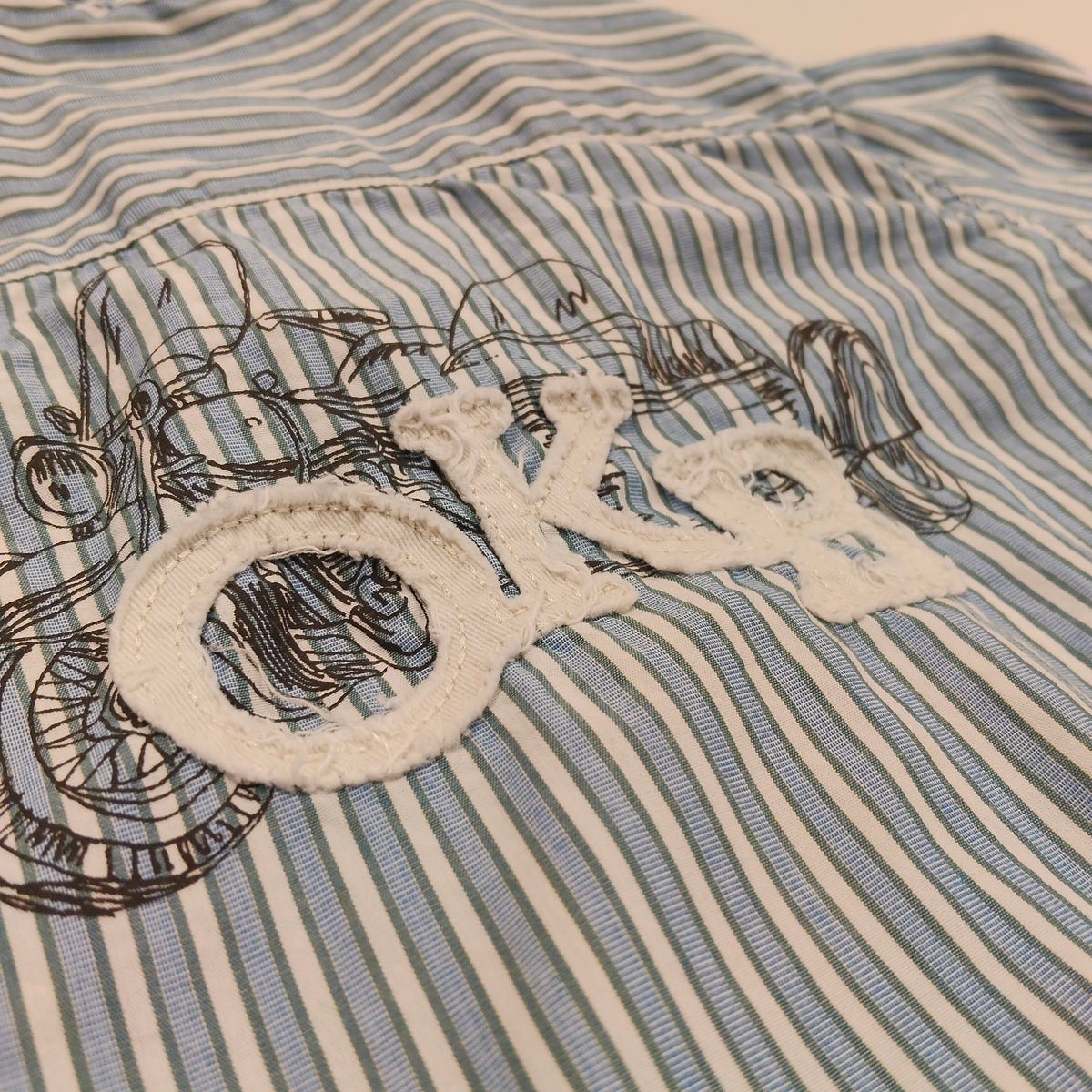 OSHKOSH B'gosh Blue Stripes Shirt Size 2 Boys