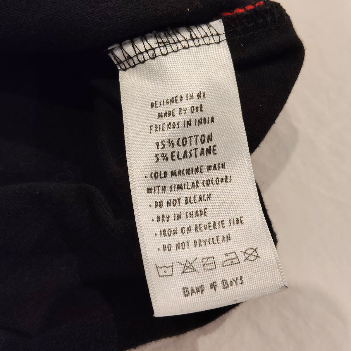 BAND OF BOYS Long Sleeve Bandits Black Top Size 10 Boys
