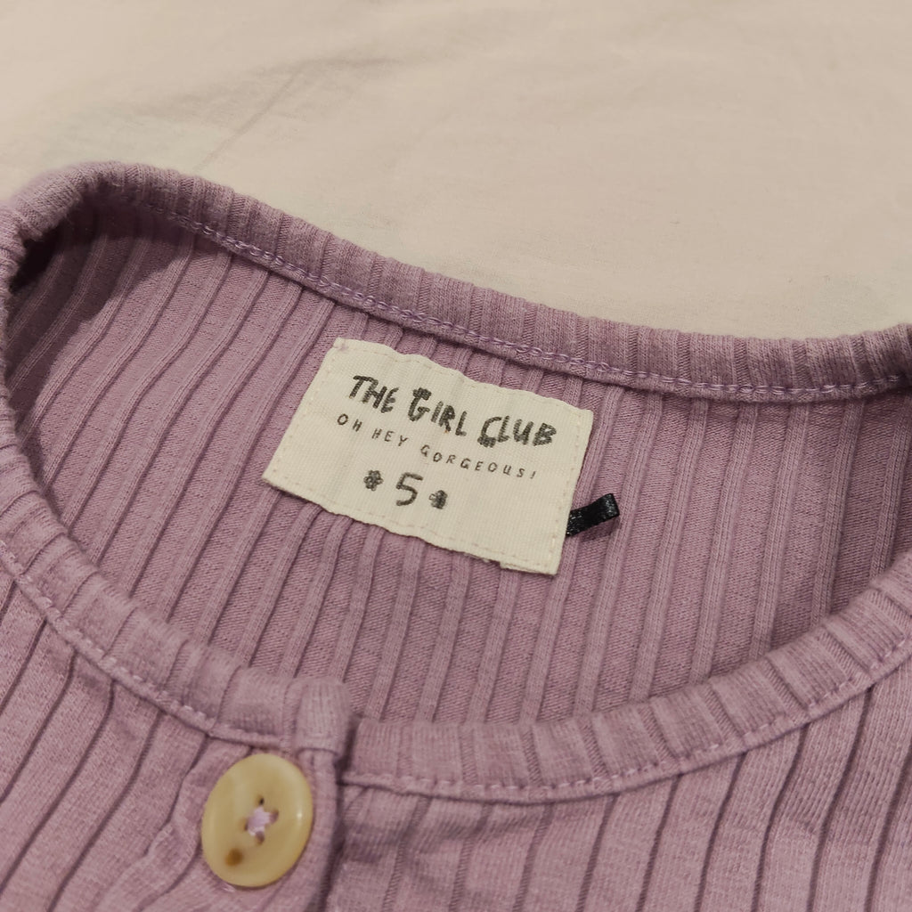 THE GIRL CLUB Flare Sleeve Rib Dress Size 5 Girls