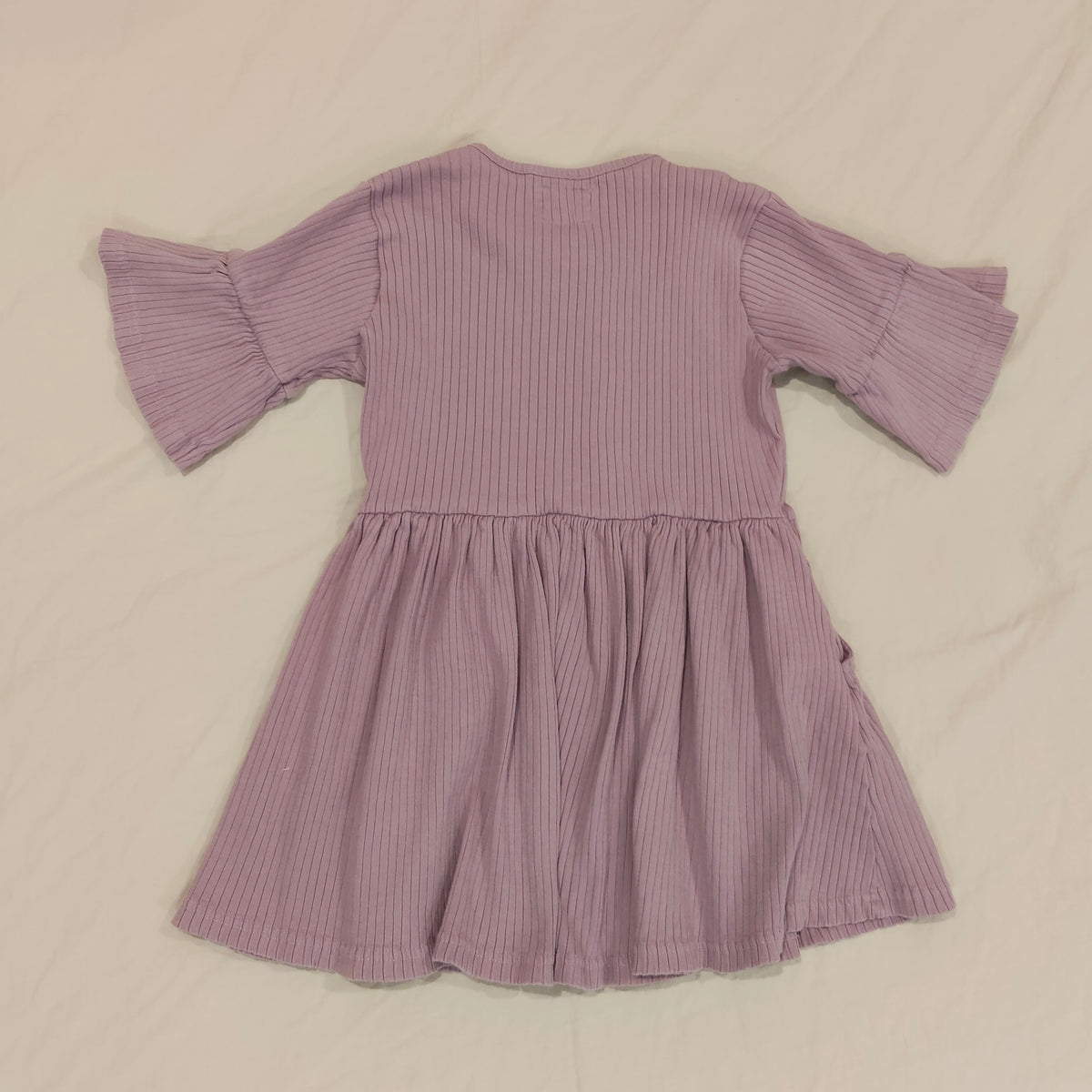 THE GIRL CLUB Flare Sleeve Rib Dress Size 5 Girls