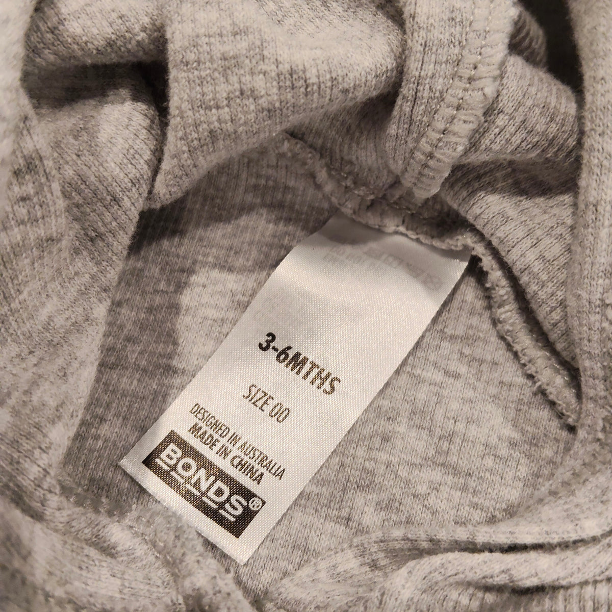 BONDS hoodie grey Size 3-6M Baby