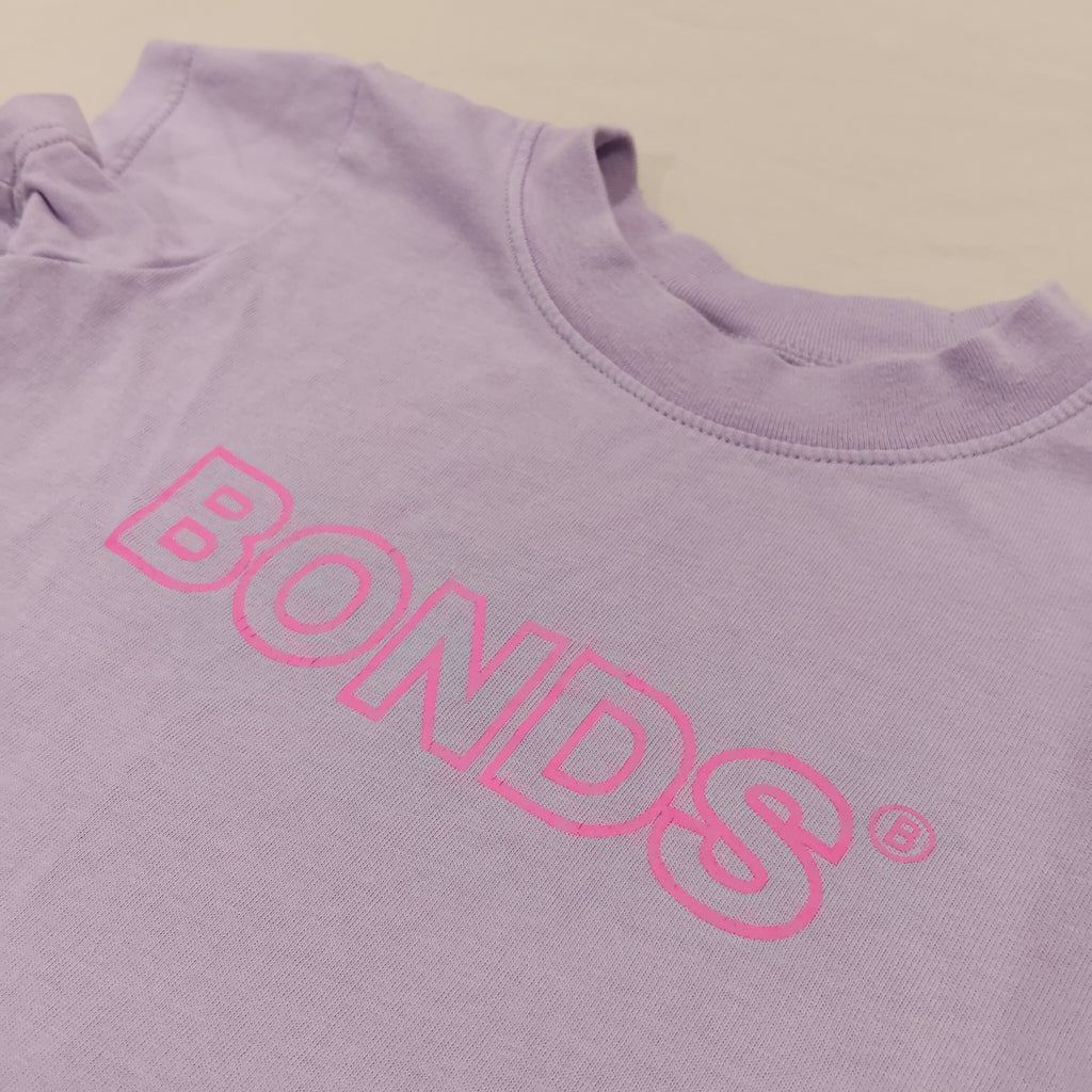 BONDS bodysuit lilac short sleeve Size 6-12M Baby Girls