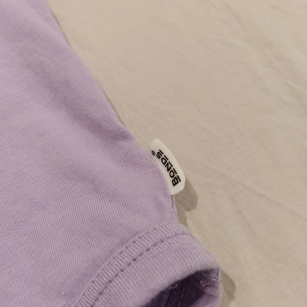 BONDS bodysuit lilac short sleeve Size 6-12M Baby Girls