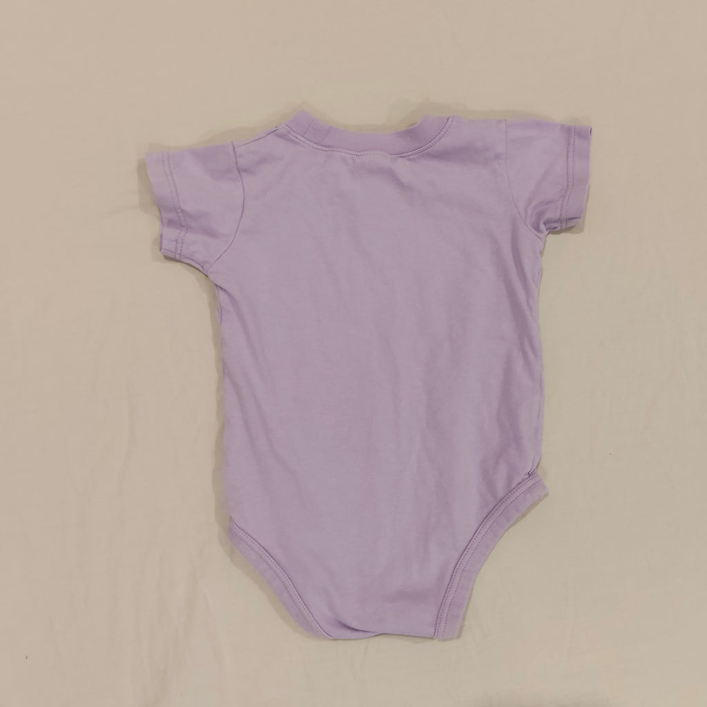 BONDS bodysuit lilac short sleeve Size 6-12M Baby Girls