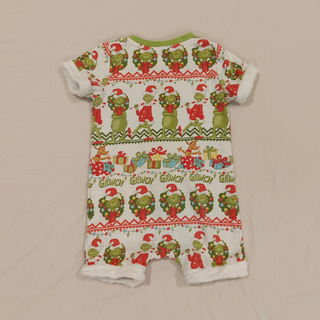 PETER ALEXANDER Christmas Grinch Romper Size 18-24M Baby