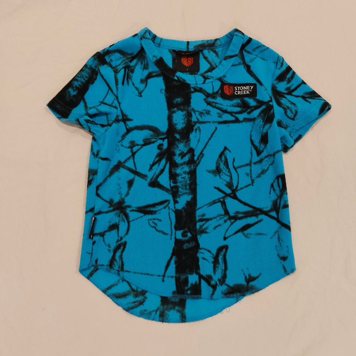STONE CREEK Top Size 4 Boys Short Sleeve 'Bushlite Tee in Blaze Blue'