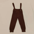 JAMIE KAY Ben Pant / Knit Overalls in Brown Size 2YRS