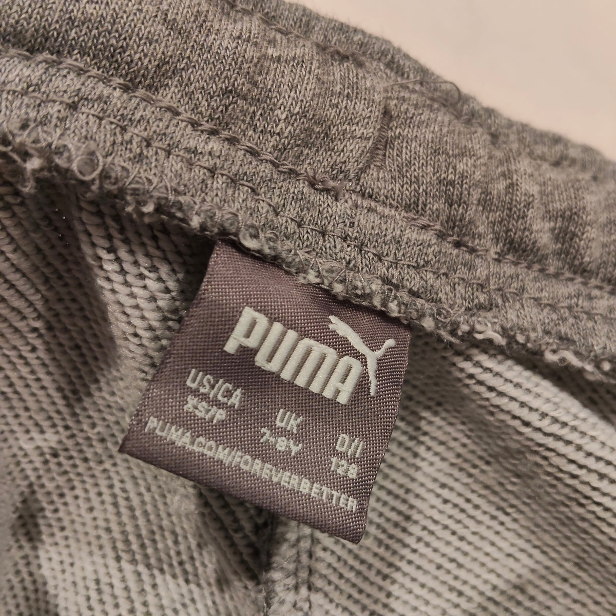 PUMA Track Pants Size 7-8Y Boys Grey