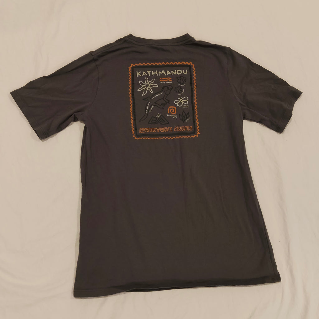 KATHMANDU Tee Size 14 Boys 'Adventure Await' Short Sleeve