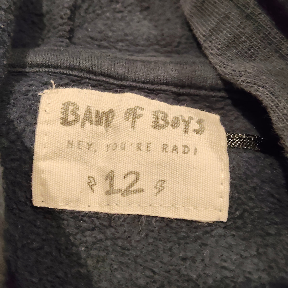 BAND OF BOYS Hoodie Size 12 Boys Navy