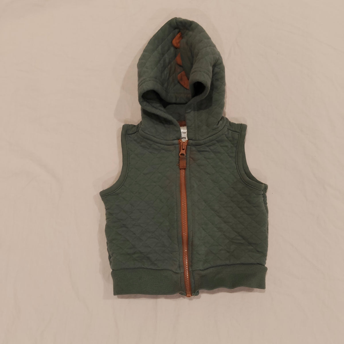 CARTER'S Hooded Vest Dino Size 6M Baby