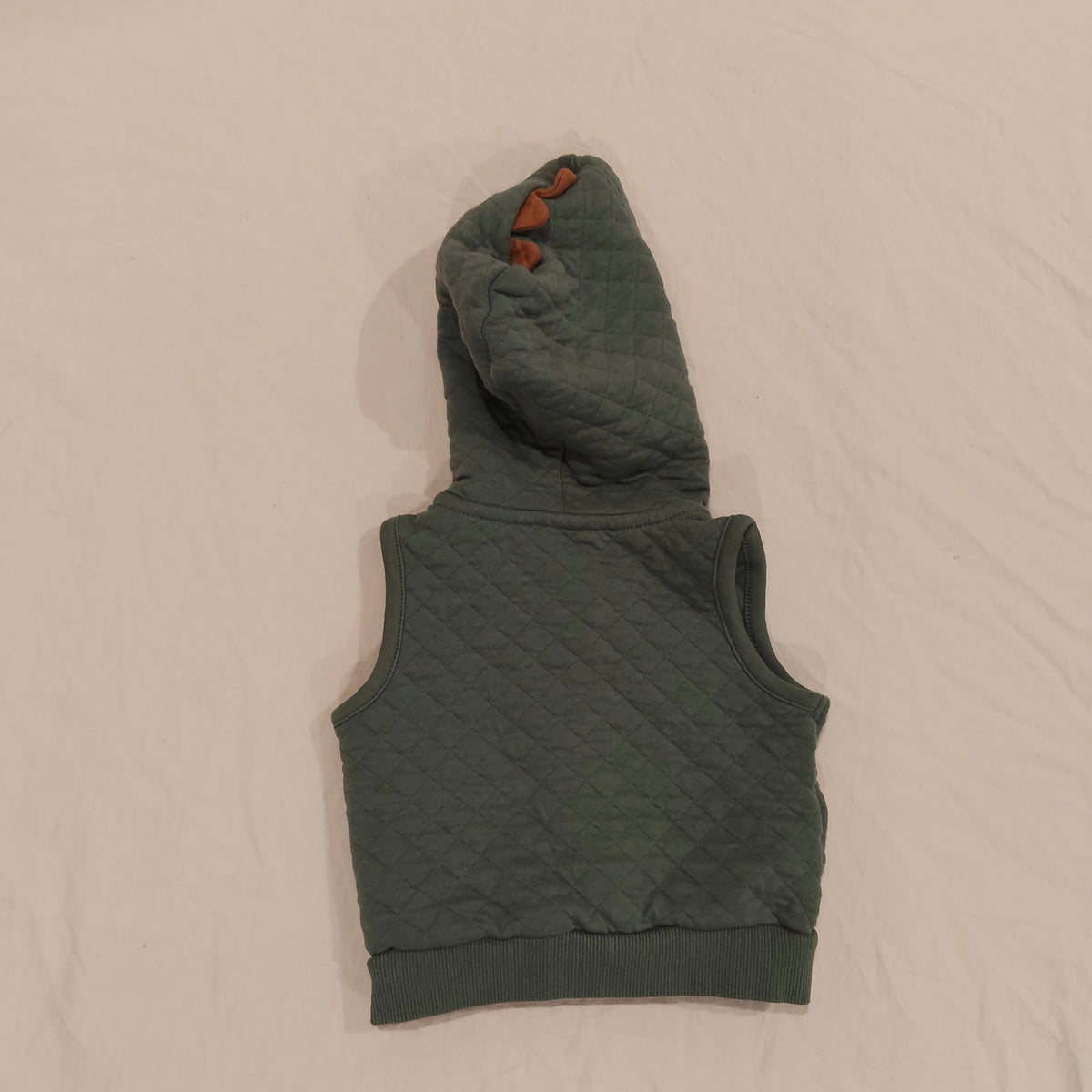 CARTER'S Hooded Vest Dino Size 6M Baby