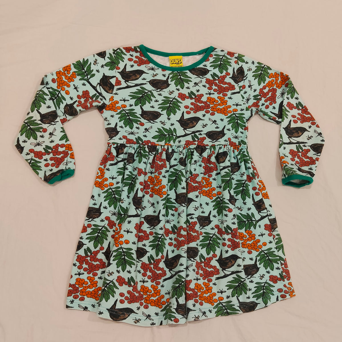 DUNS SWEDEN Rowanberry Green Dress Size 7-8YRS Girls