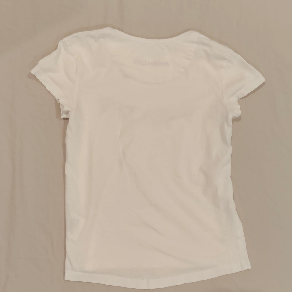 STELLA + GEMMA White Top Short Sleeve Size 7 Girls