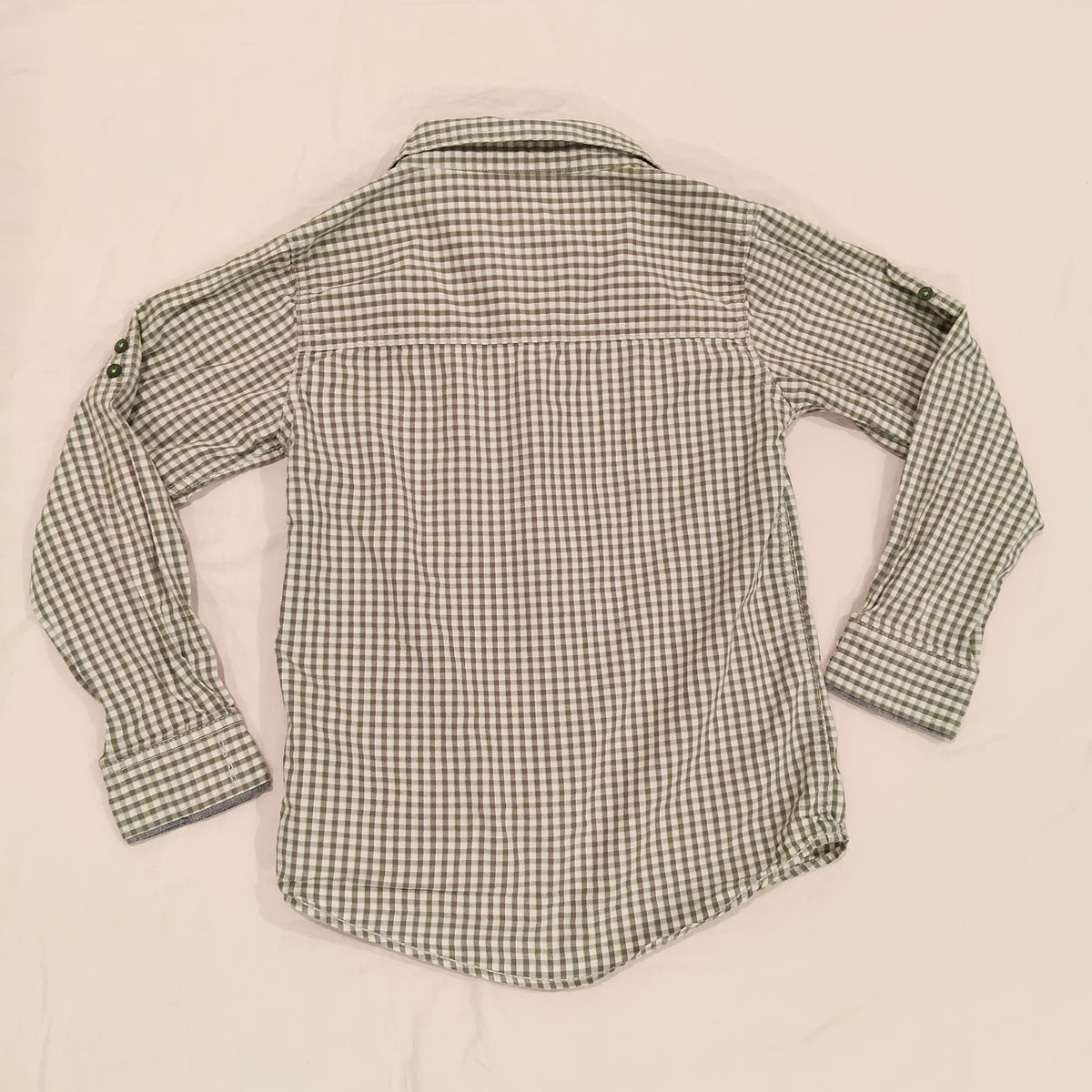 PUMPKIN PATCH Gingham Shirt Size 9 Boys Long Sleeve