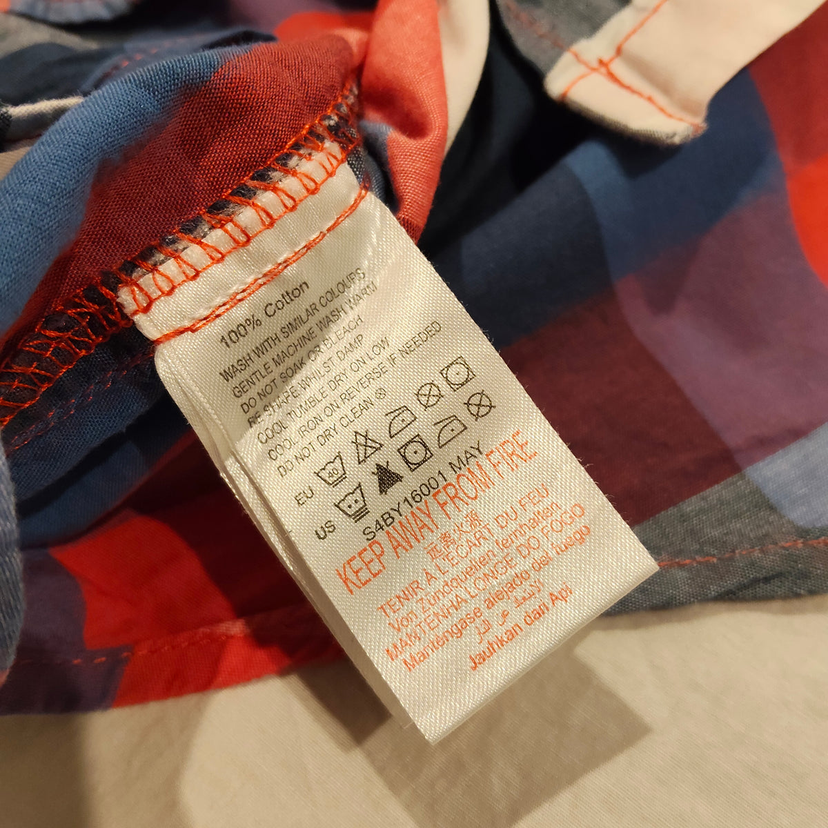 PUMPKIN PATCH Red/Blue Checker Shirt Size 10 Boys