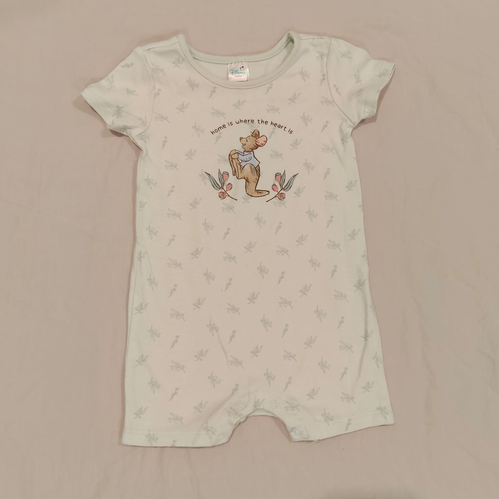 DISNEY Romper Size 12-18M Baby 'home is where the heart is'