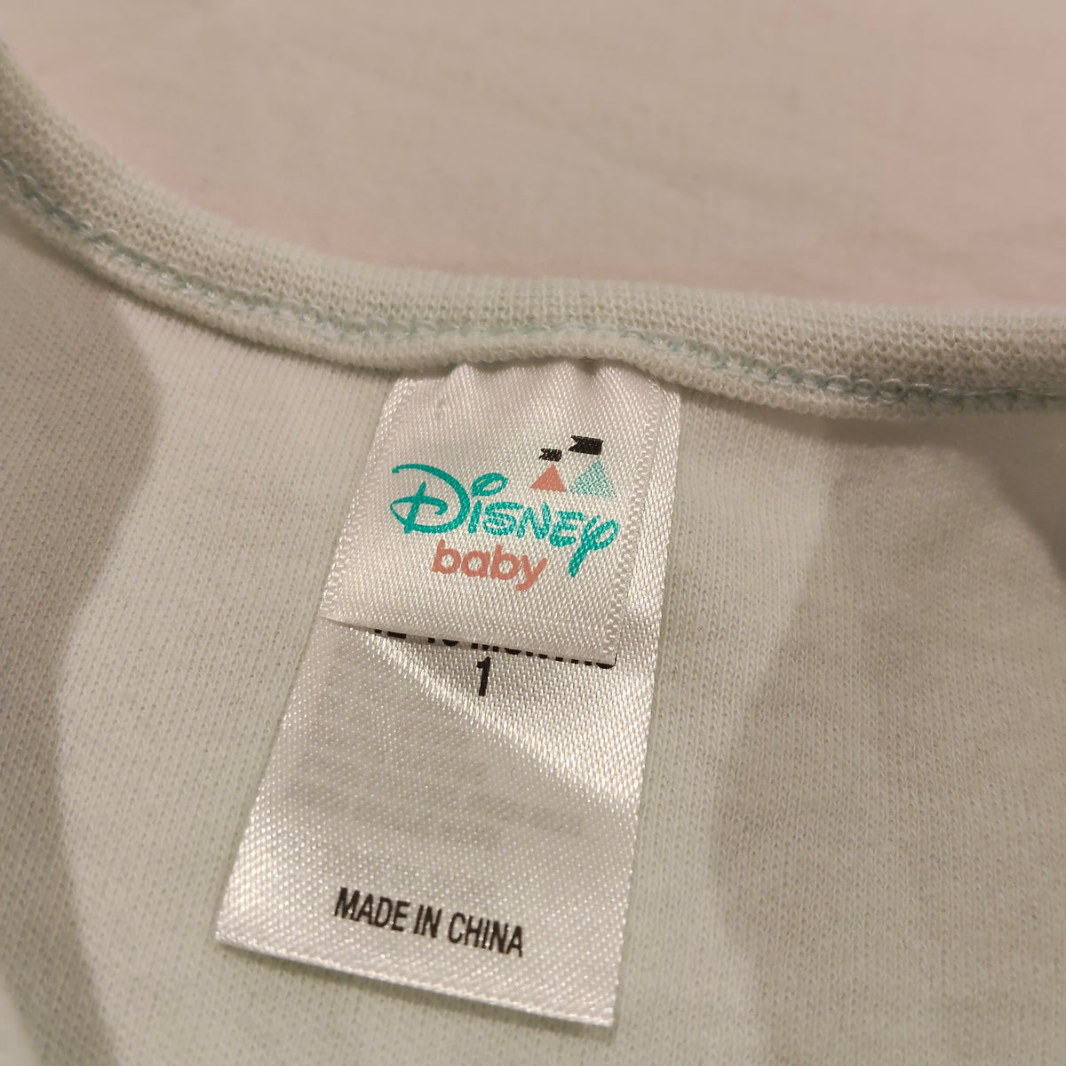 DISNEY Romper Size 12-18M Baby 'home is where the heart is'