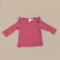 Teeny Weeny MERINO Top Size 3-6M Baby Girls Pink Long Sleeve
