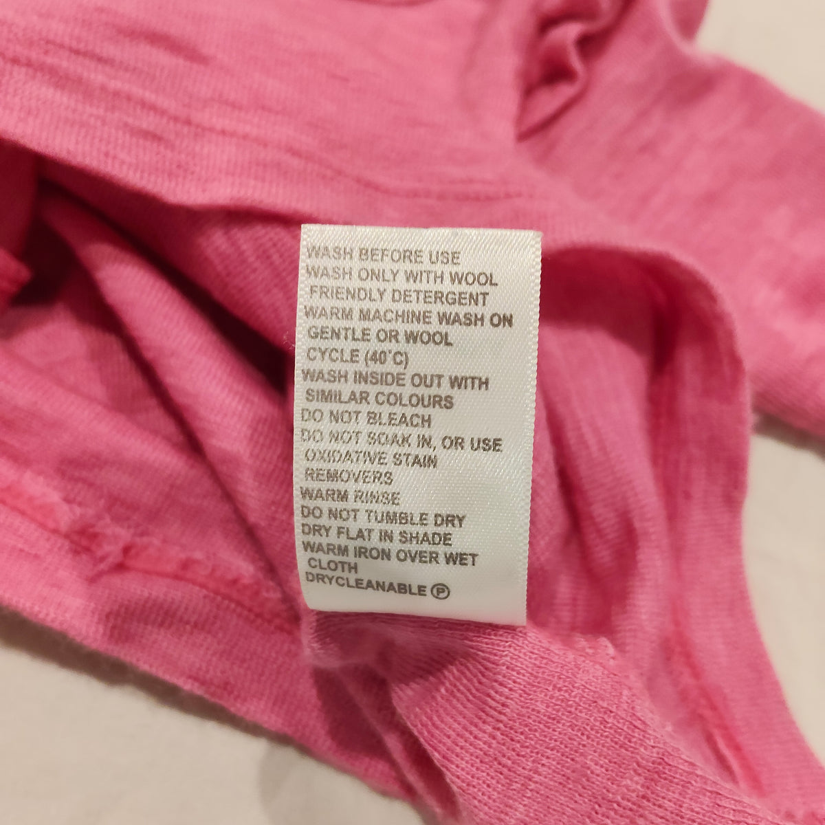 Teeny Weeny MERINO Top Size 3-6M Baby Girls Pink Long Sleeve