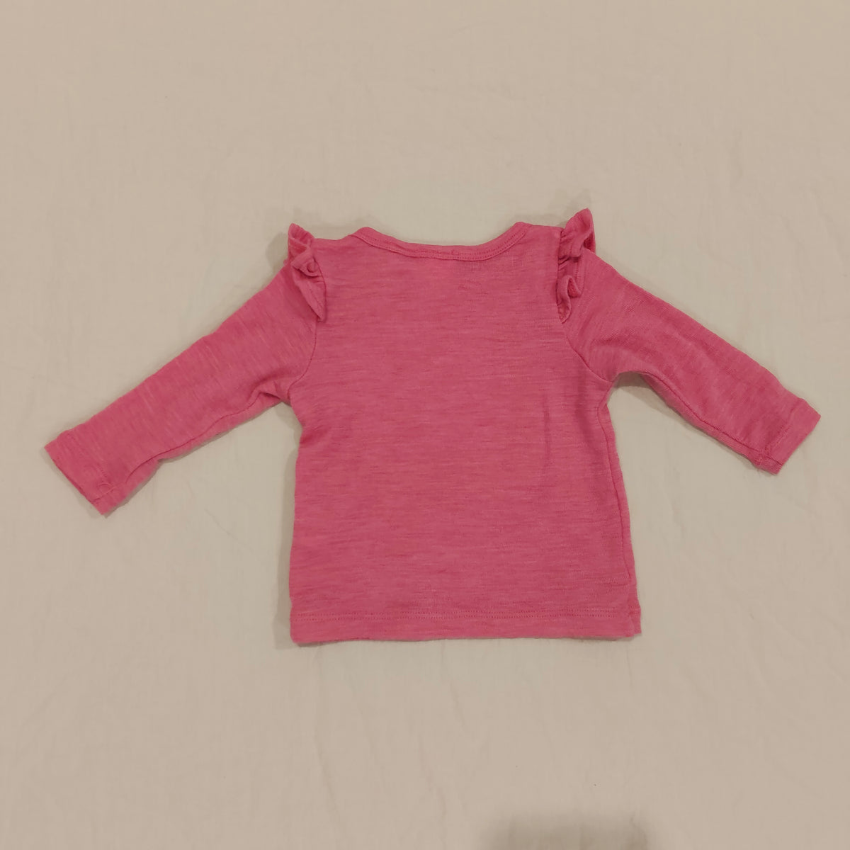 Teeny Weeny MERINO Top Size 3-6M Baby Girls Pink Long Sleeve