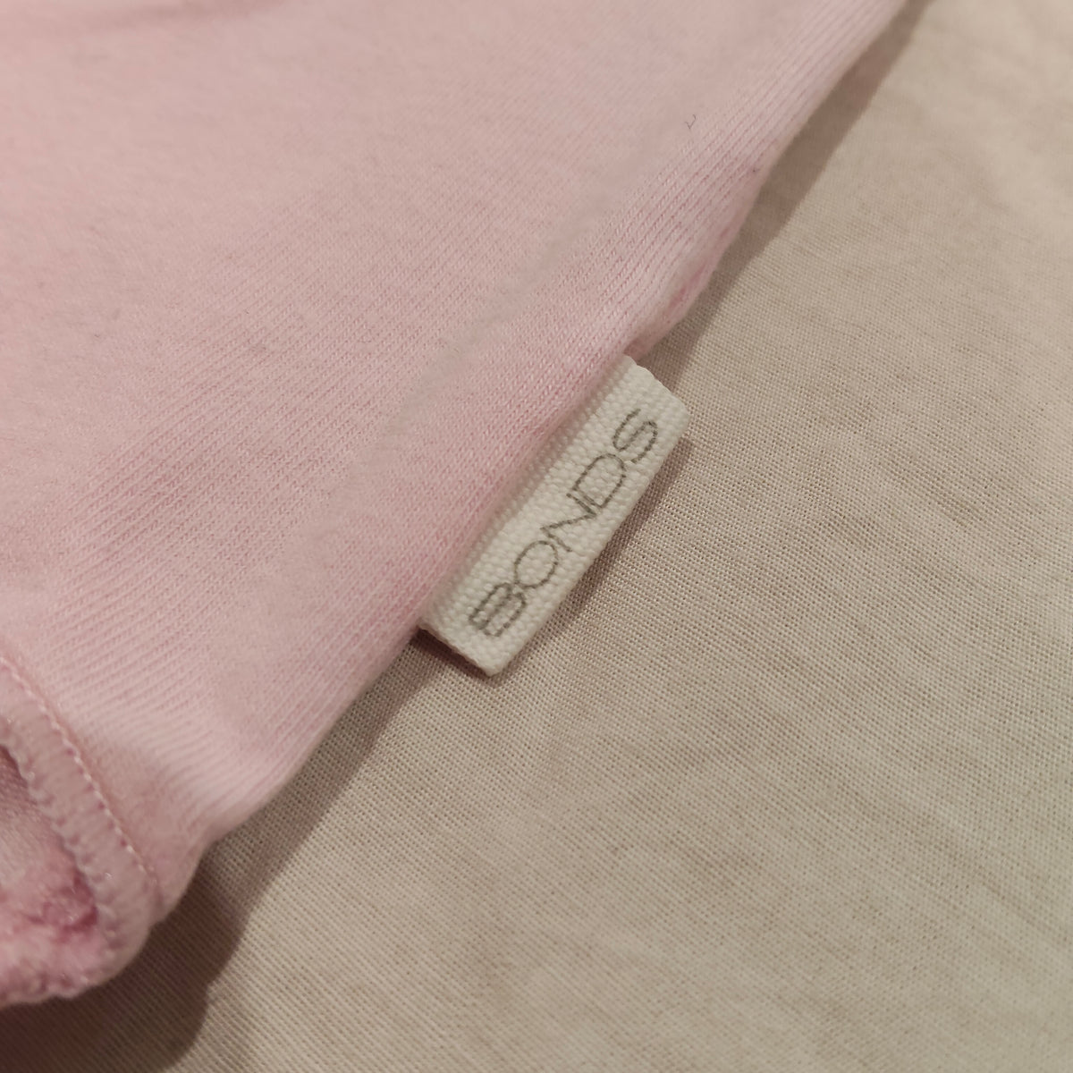 BONDS Bodysuit Light Pink Size 0-3M Baby Short Sleeve