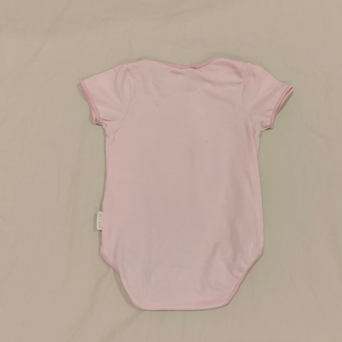BONDS Bodysuit Light Pink Size 0-3M Baby Short Sleeve