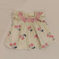 JACK & MILLY Baby Doll Top Size 6-12M Baby Girl 'Cherries'