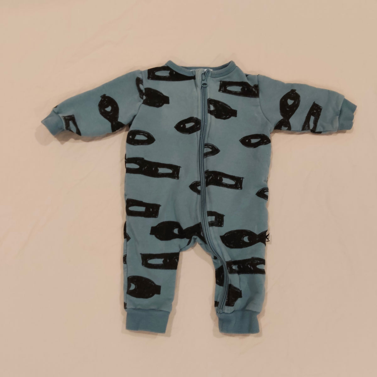 MINTI Zip Coverall Size 3-6M Baby Boys