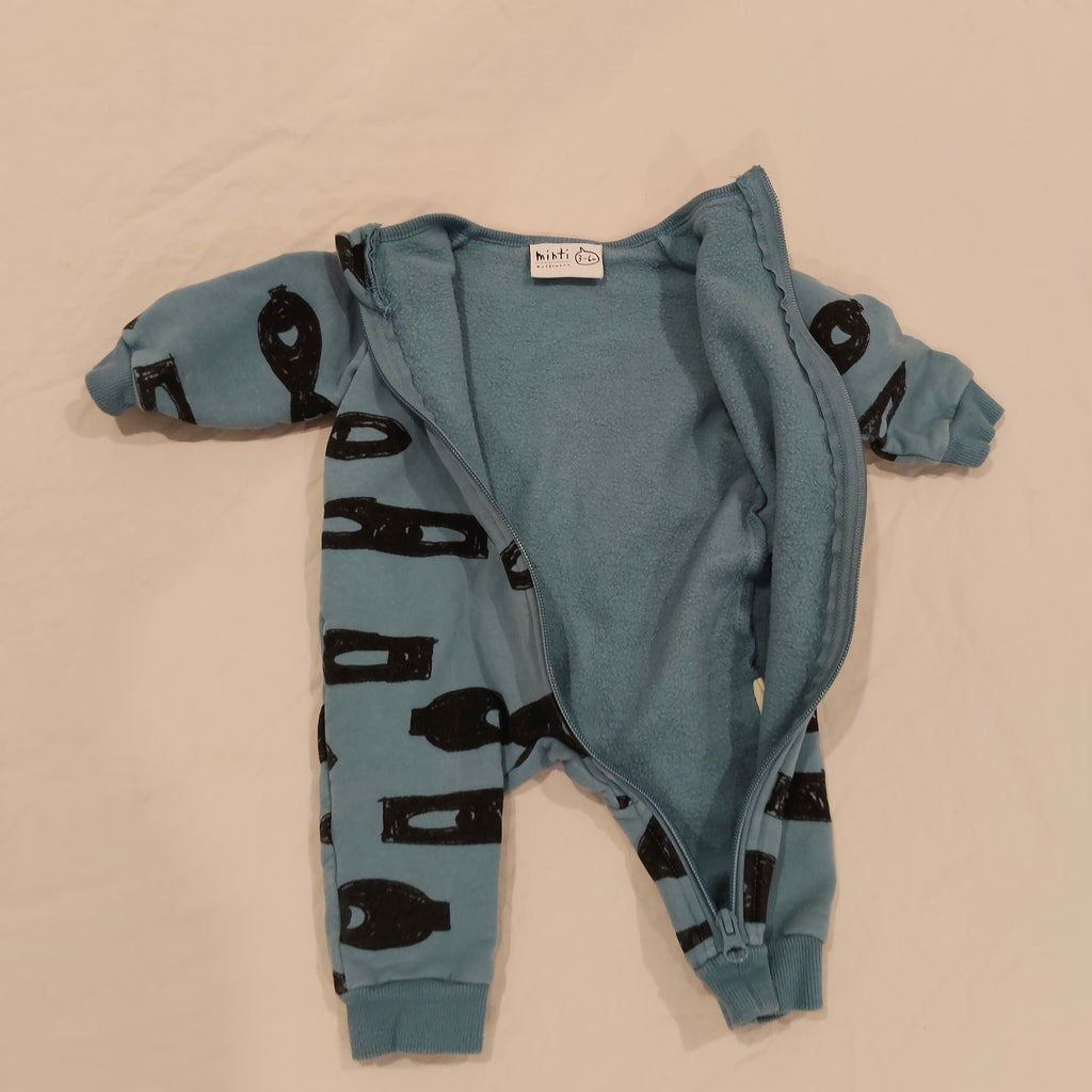 MINTI Zip Coverall Size 3-6M Baby Boys