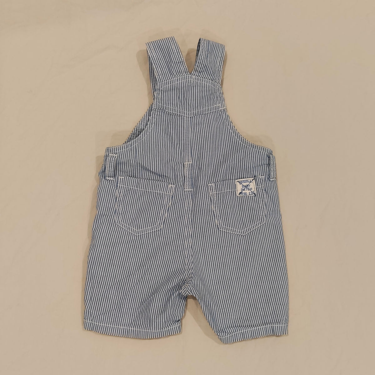 PUMPKIN PATCH Striped Overall Shorts Size 3-6M Baby