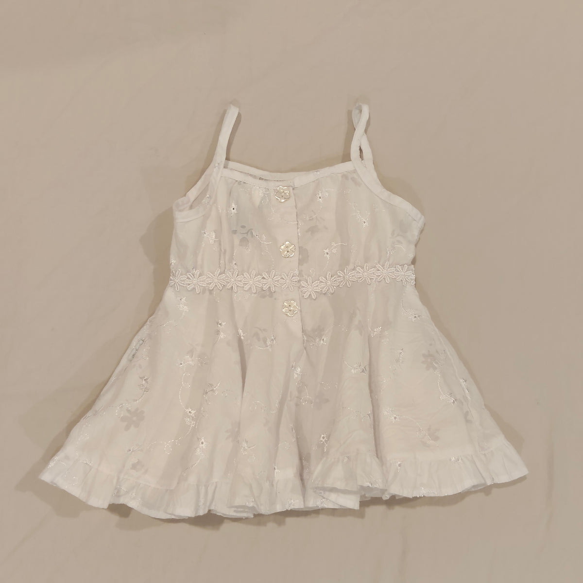 PUMPKIN PATCH White Summer Dress Size 1 Baby Girls