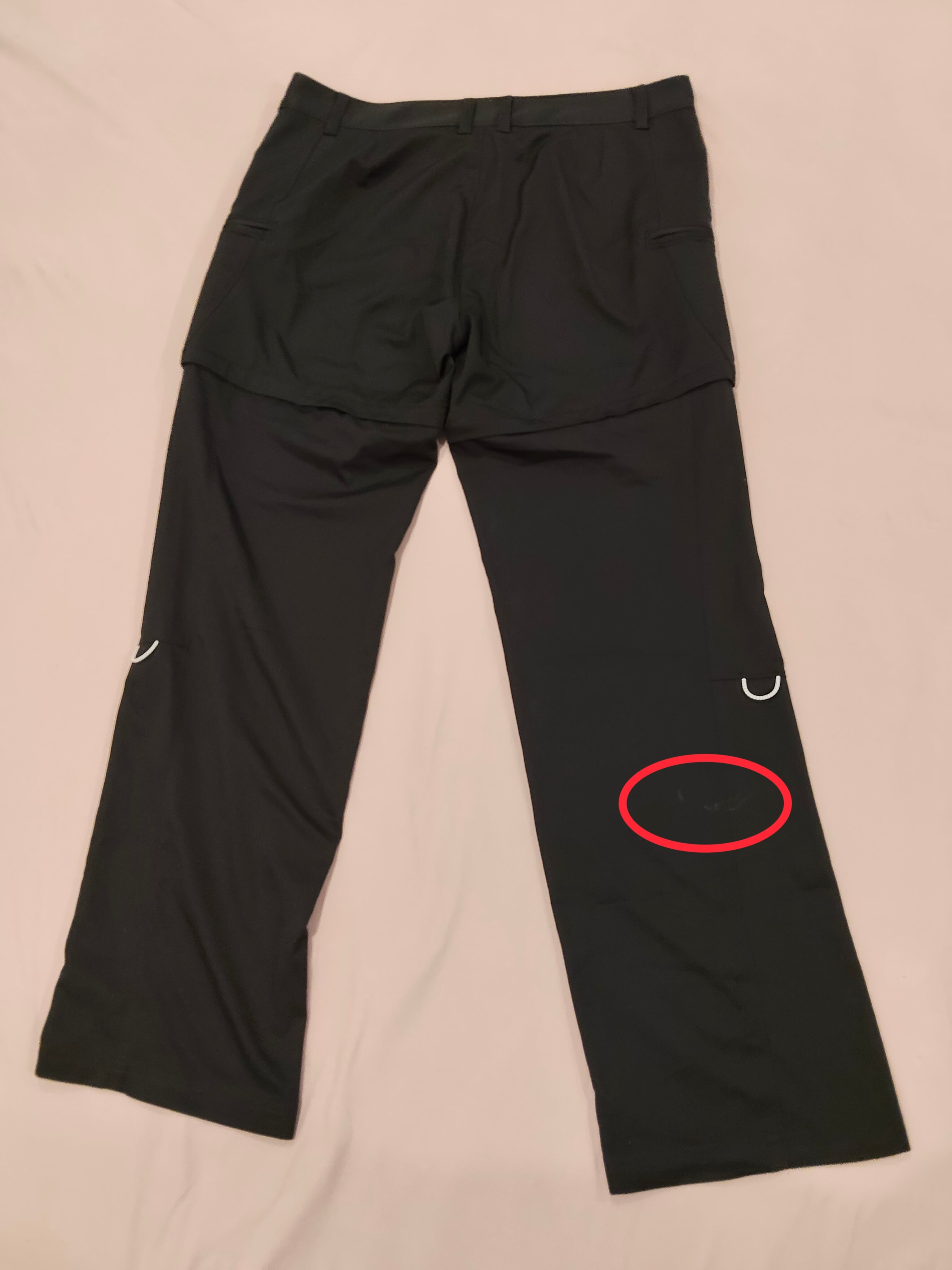 UNDER ARMOUR Convertible Pants size 42 Mens black