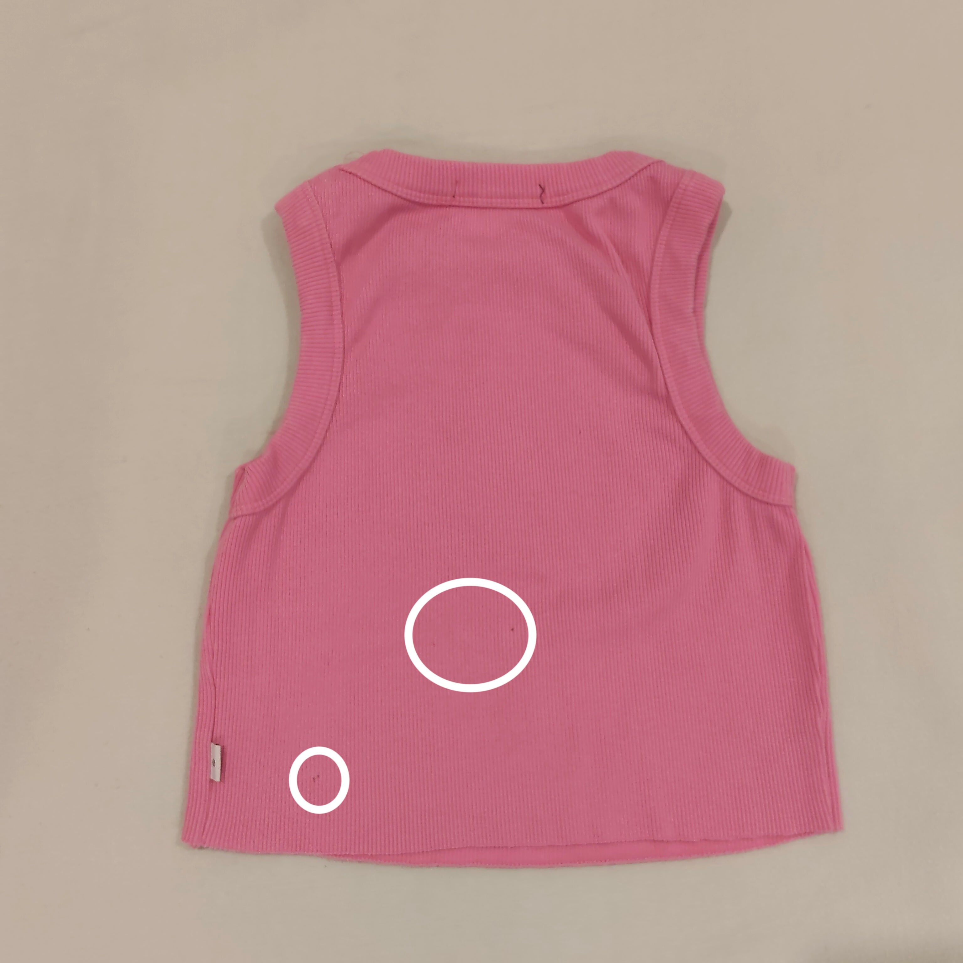 SILENT THEORY rib top size 10 Womens tank top pink