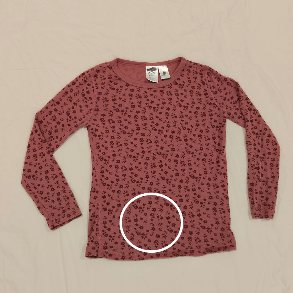 CROWN RANGE 100% Merino top size 10 girls long sleeve