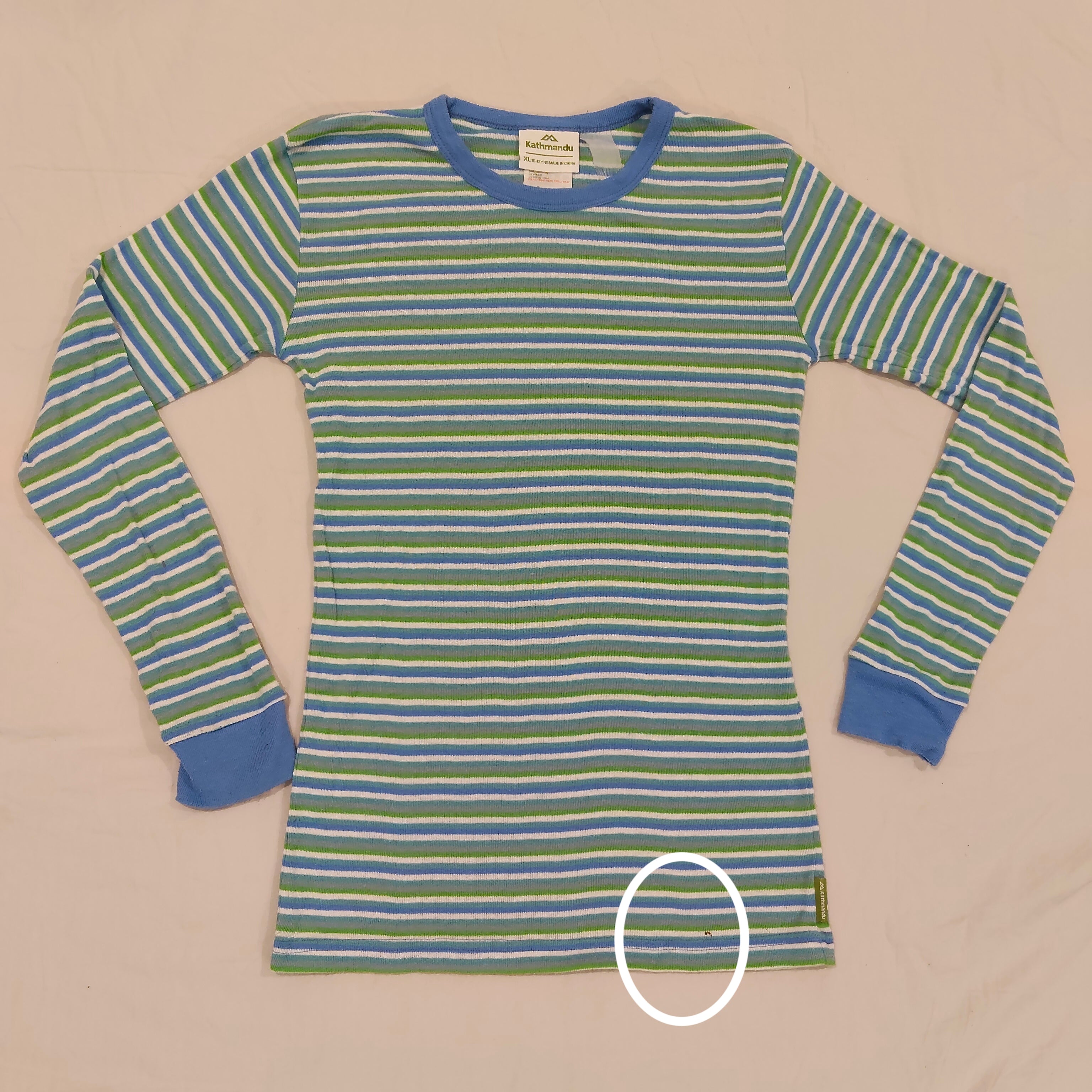 KATHMANDU thermal top size 10-12y unisex long sleeve