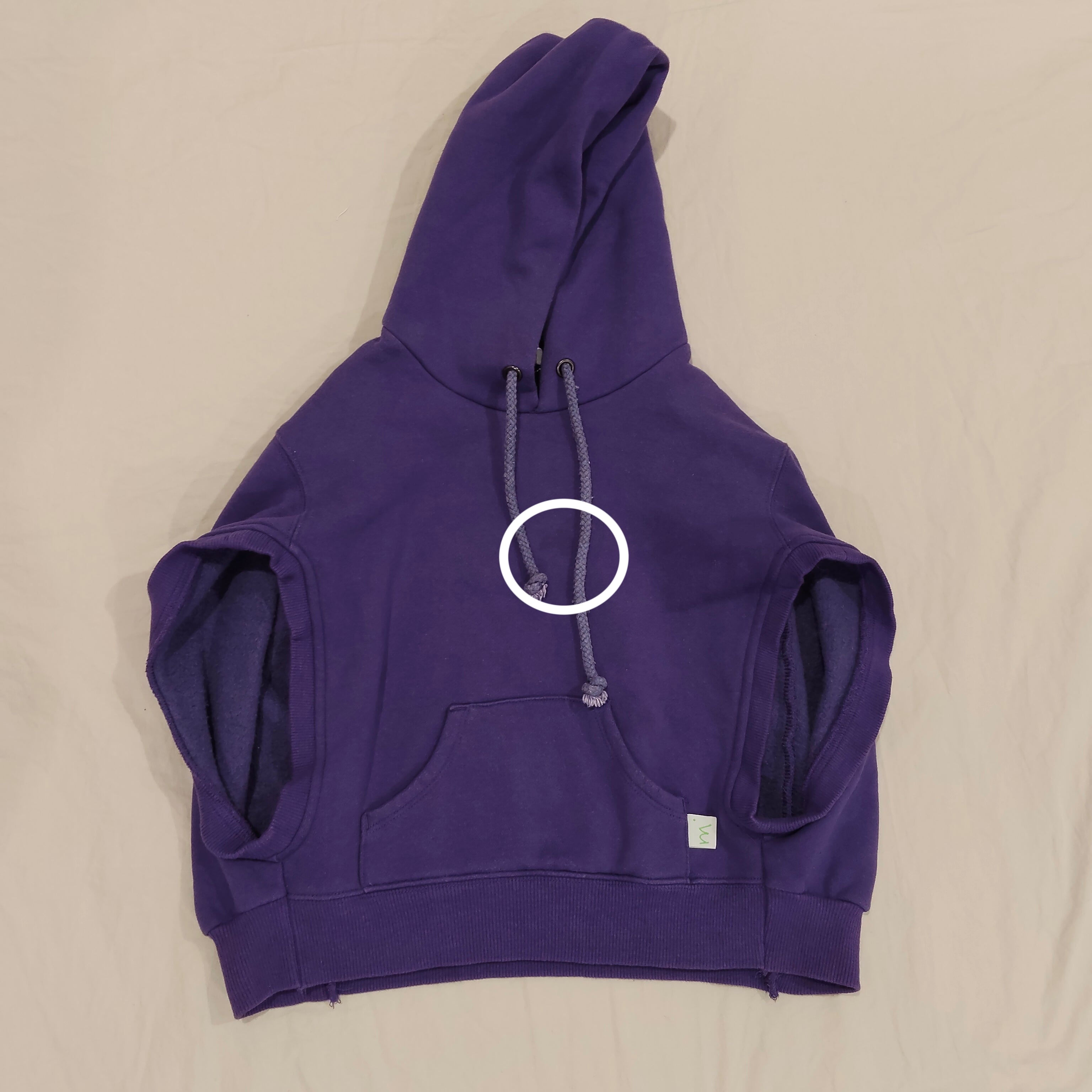MINTI sleeveless hoodie size 4yrs girls purple