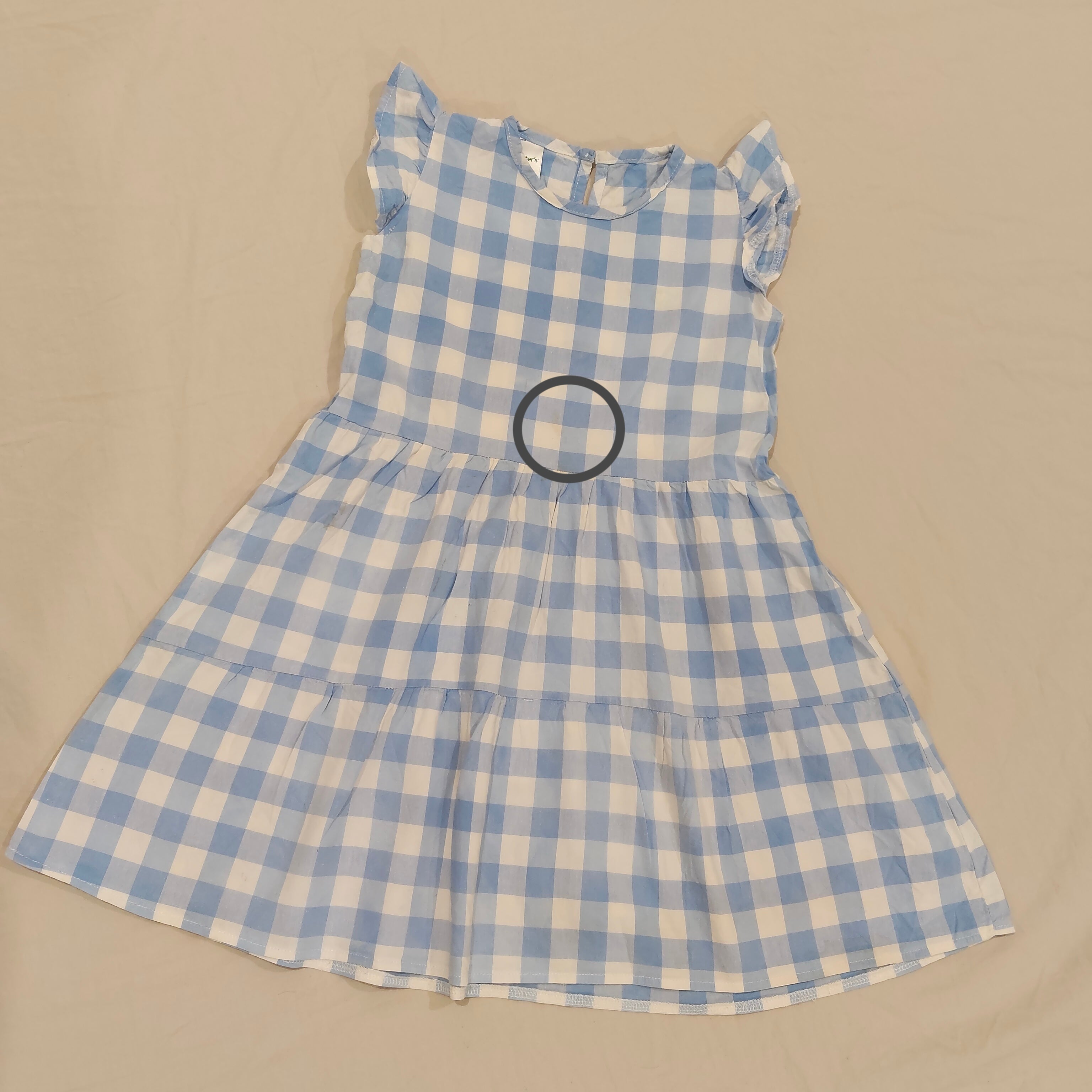 CARTER'S dress size 6 girls blue gingham