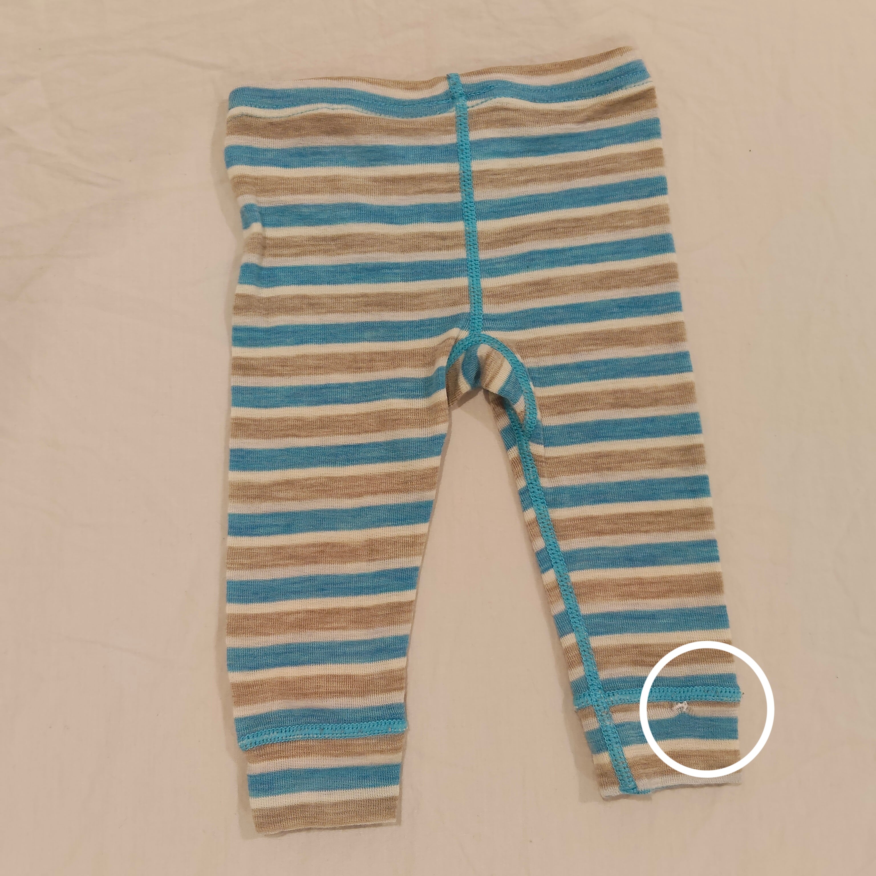 Teeny Weeny 100% MERINO leggings size 3-6m babies