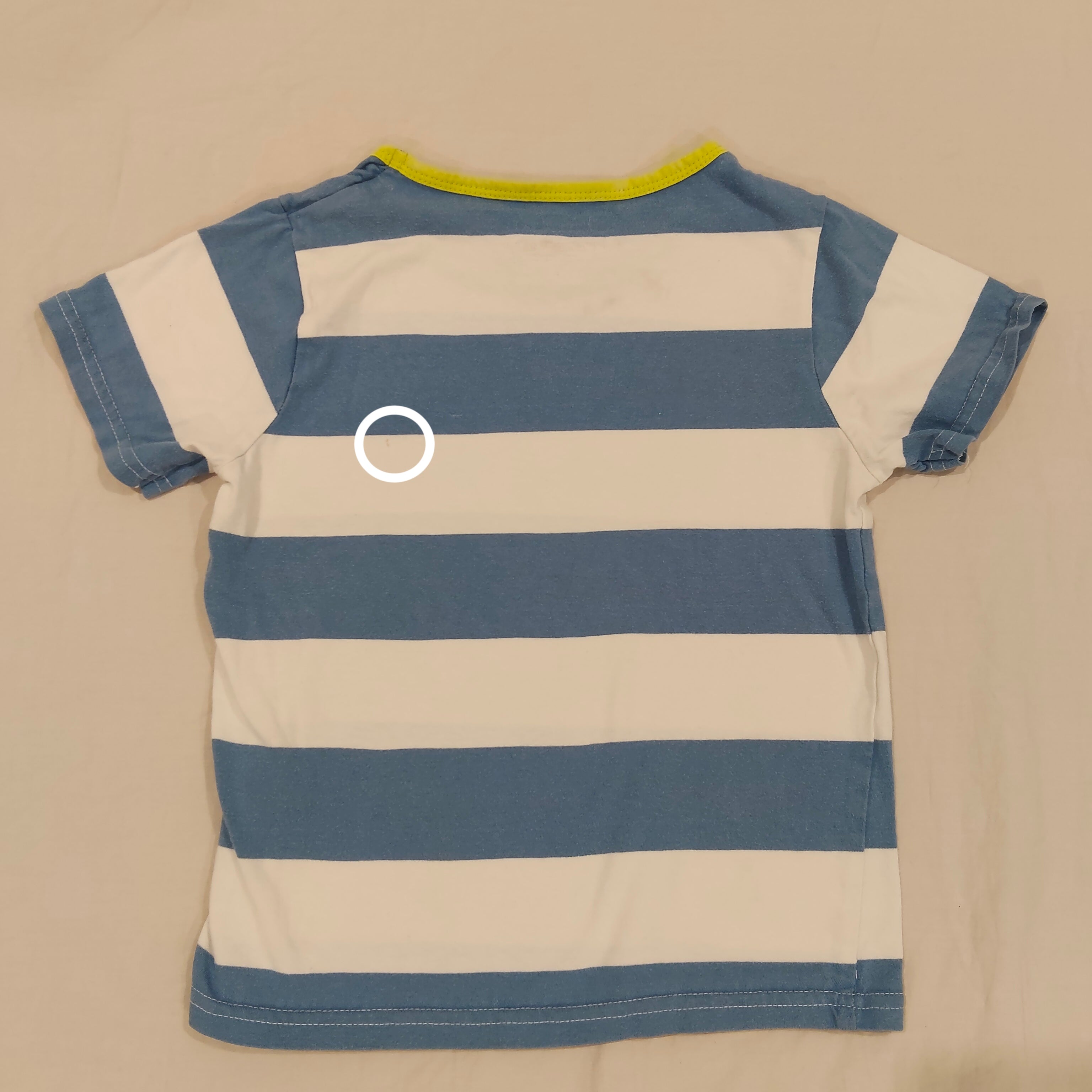 MOUNTAIN WAREHOUSE top size 5-6yrs boys blue stripes short sleeve
