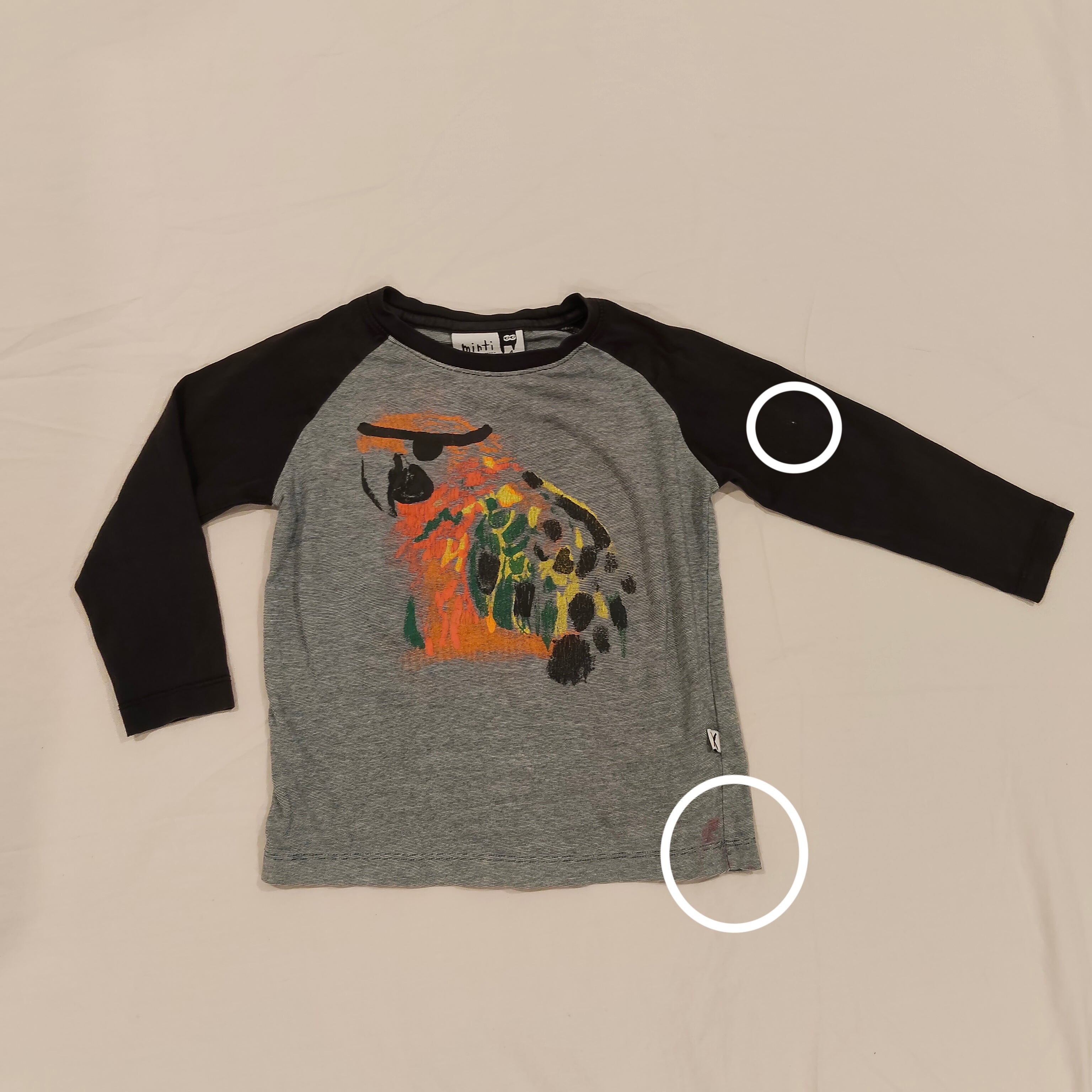 MINTI top size 3 Boys long sleeve - play condition