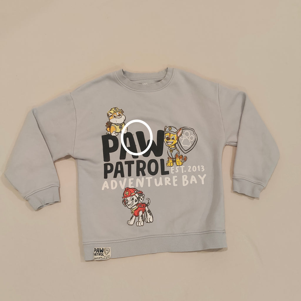M&S Paw Patrol Jumper Size 7-8Yrs Boys