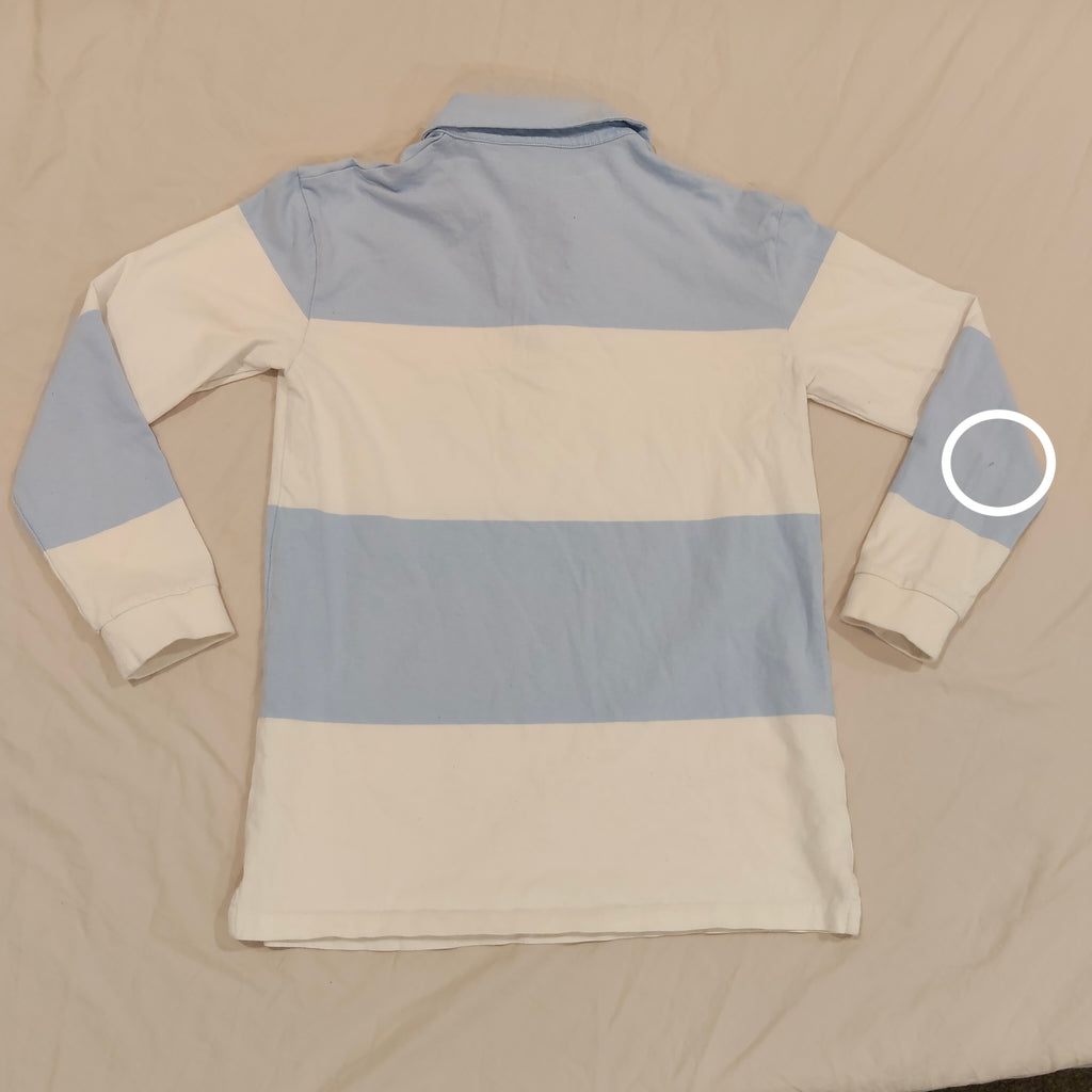COUNTRY ROAD top size 14 Women blue/white long sleeeve