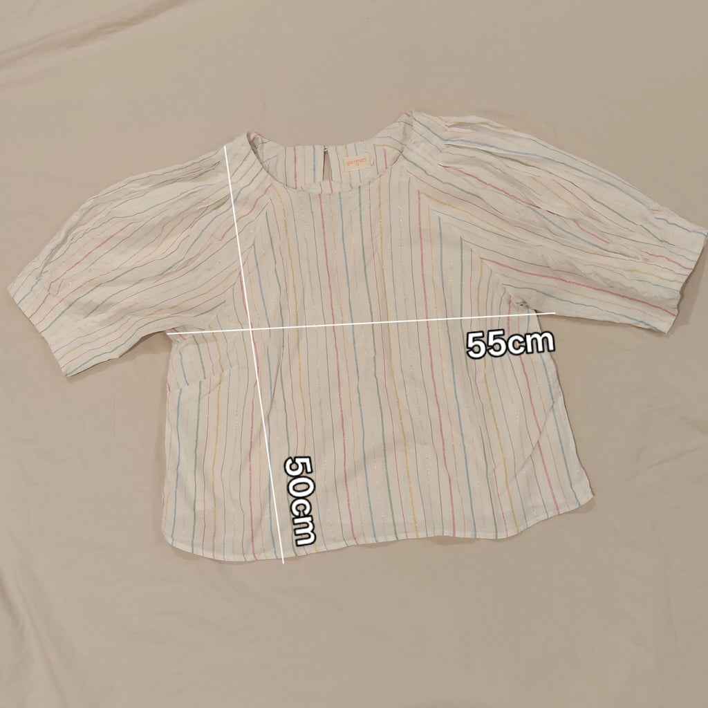 GORMAN Top Size 18 Women 'Rainbow Stripes Blouse'
