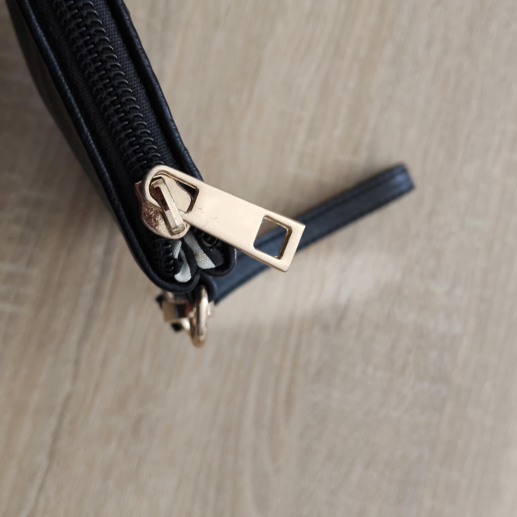 MOANA RD zipper pouch black
