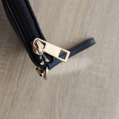 MOANA RD zipper pouch black