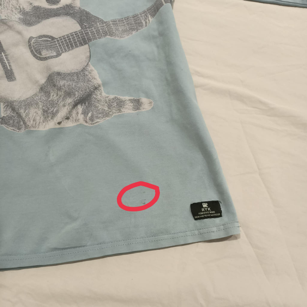 ROCK YOUR KID top size 12y boys long sleeve light blue