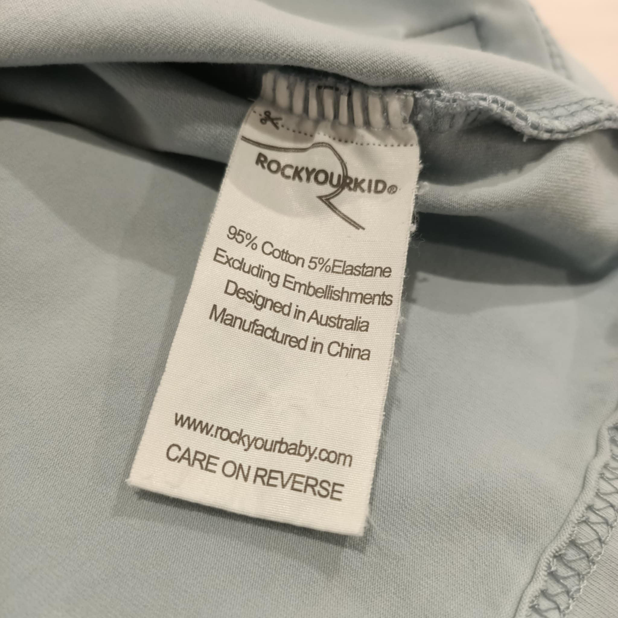 ROCK YOUR KID top size 12y boys long sleeve light blue