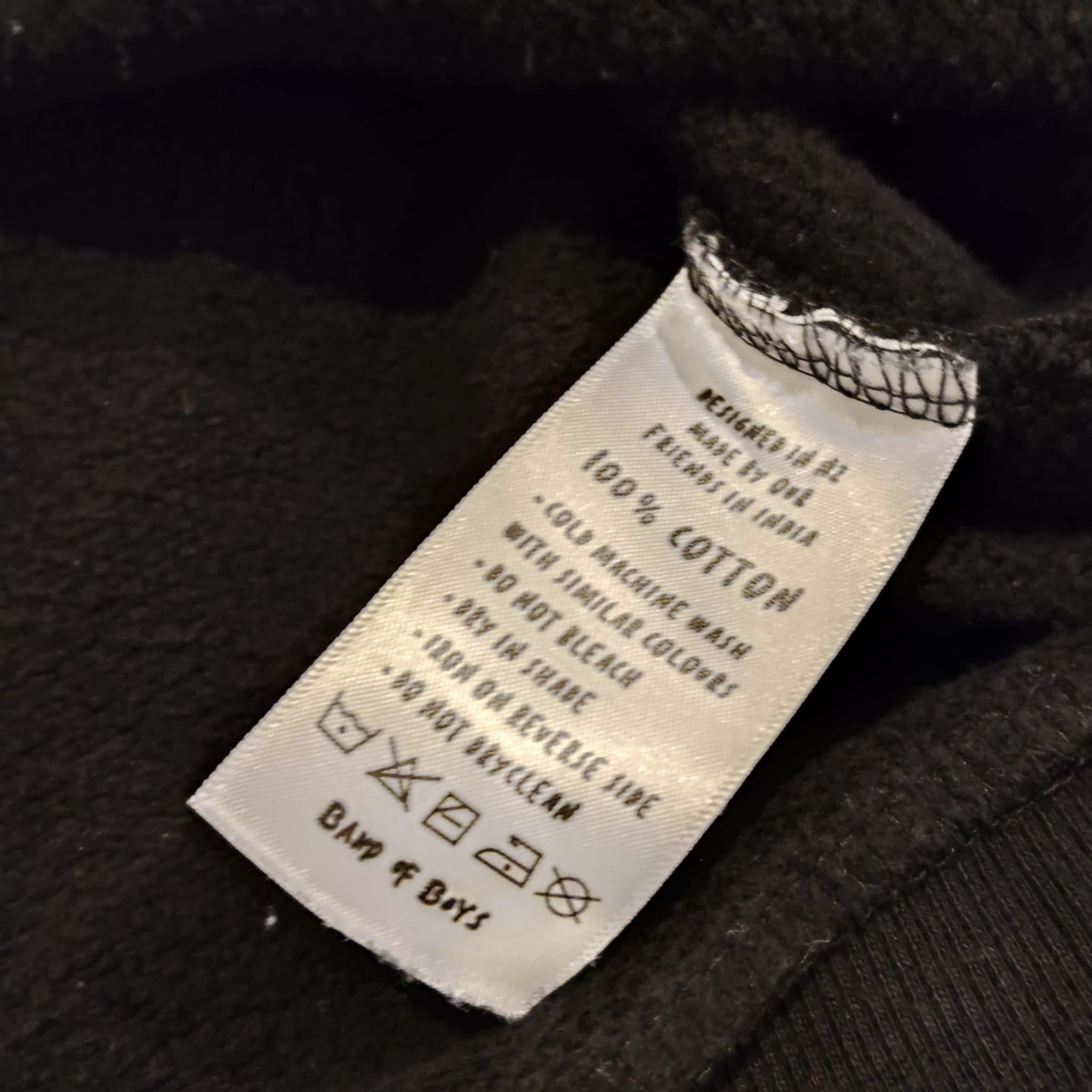 BAND OF BOYS jumper size 8 GOOD THING black